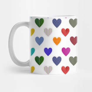 I Really Like Tiny Little Patterned Hearts Mug